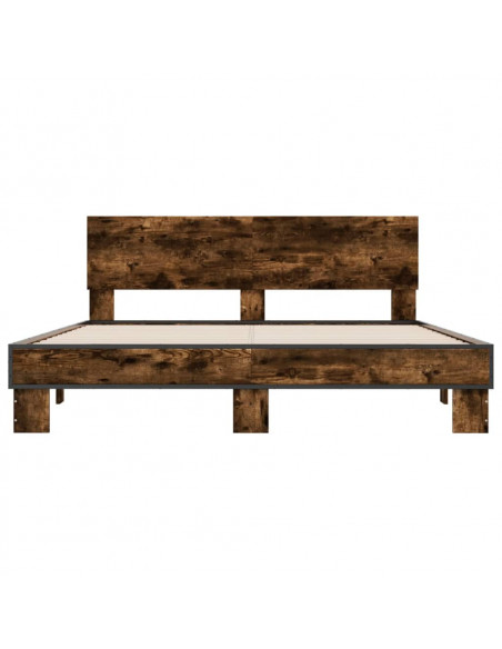 Giroletto Rovere Fumo 160x200 cm in Legno Multistrato Metallo