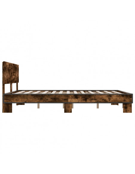 Giroletto Rovere Fumo 160x200 cm in Legno Multistrato Metallo
