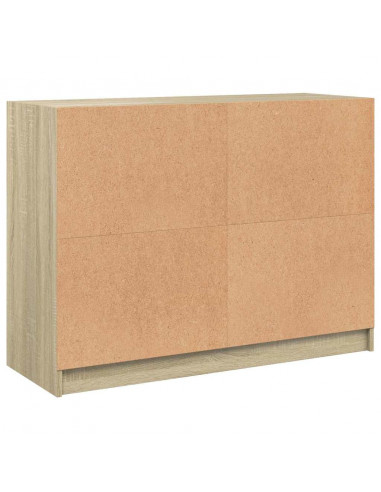 Credenza Rovere Sonoma 102x37x75,5 cm in Legno Multistrato