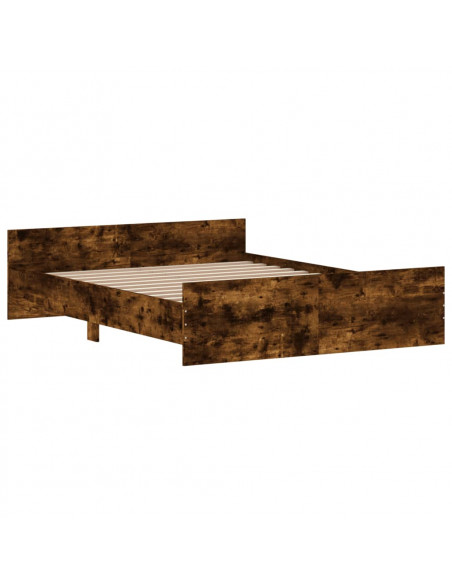 Giroletto con Testiera e Pediera Rovere Fumo 140x200 cm