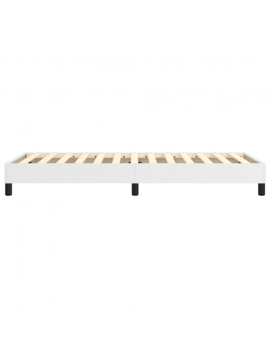 Struttura Letto a Rete a Molle Bianco 90x190 cm in Similpelle