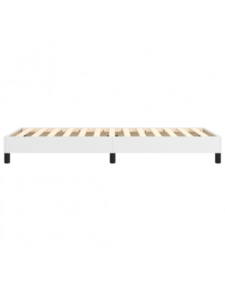 Struttura Letto a Rete a Molle Bianco 90x190 cm in Similpelle