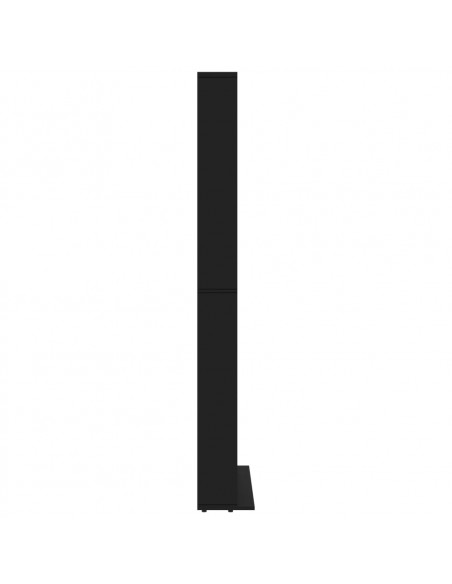 Armadietto TV Nero 102x16x177,5 cm in Legno Multistrato