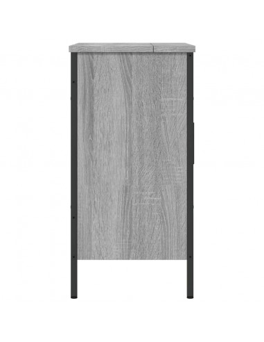 Mobile Lavabo Bagno Grigio Sonoma 60x30x60 cm Legno Multistrato