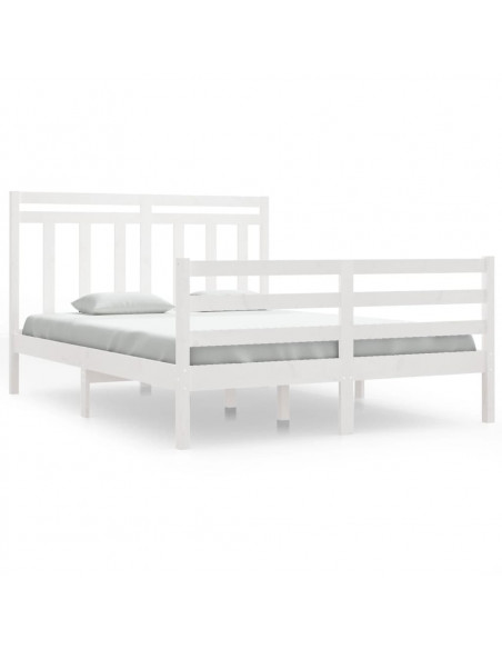Giroletto Bianco in Legno Massello 135x190 cm Double