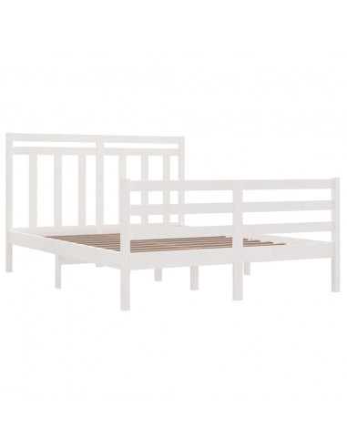 Giroletto Bianco in Legno Massello 135x190 cm Double