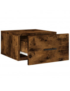 Comodini a Muro 2 pz Rovere Fumo 35x35x20 cm 2