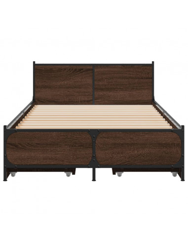 Giroletto Cassetti Rovere Marrone 75x190 cm Legno Multistrato