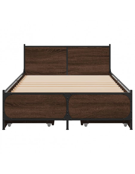 Giroletto Cassetti Rovere Marrone 75x190 cm Legno Multistrato