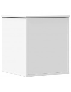 Contenitore Portaoggetti Bianco 40x42x46 cm Legno Multistrato 2