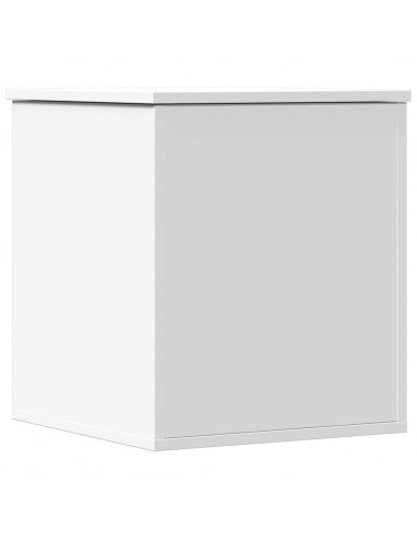 Contenitore Portaoggetti Bianco 40x42x46 cm Legno Multistrato