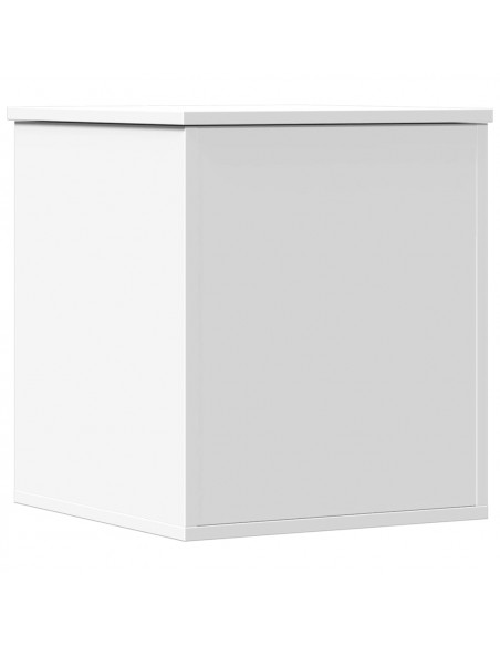 Contenitore Portaoggetti Bianco 40x42x46 cm Legno Multistrato