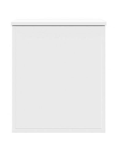 Contenitore Portaoggetti Bianco 40x42x46 cm Legno Multistrato