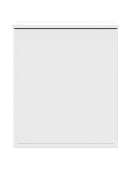 Contenitore Portaoggetti Bianco 40x42x46 cm Legno Multistrato