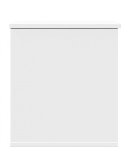 Contenitore Portaoggetti Bianco 40x42x46 cm Legno Multistrato