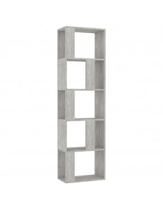 Libreria/Divisorio Grigio Cemento 45x24x159cm Legno Multistrato 2
