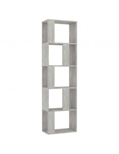 Libreria/Divisorio Grigio Cemento 45x24x159cm Legno Multistrato