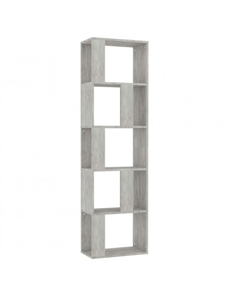 Libreria/Divisorio Grigio Cemento 45x24x159cm Legno Multistrato