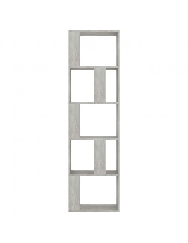 Libreria/Divisorio Grigio Cemento 45x24x159cm Legno Multistrato