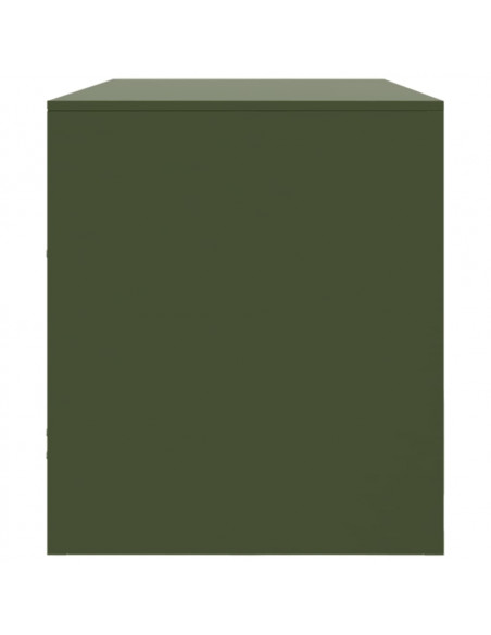 Mobile TV Verde Oliva 99x39x44 cm in Acciaio