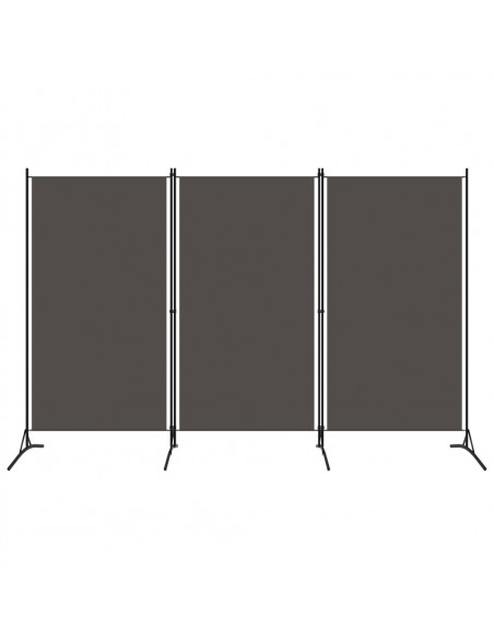Paravento a 3 Pannelli Antracite 260x180 cm