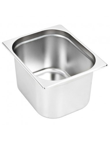 Contenitori Gastronorm 2 pz GN 1/2 200 mm in Acciaio Inox