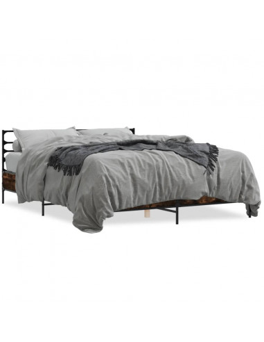 Giroletto Rovere Fumo 160x200 cm in Legno Multistrato Metallo