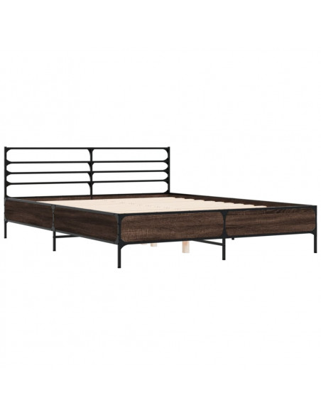 Giroletto Rovere Fumo 160x200 cm in Legno Multistrato Metallo