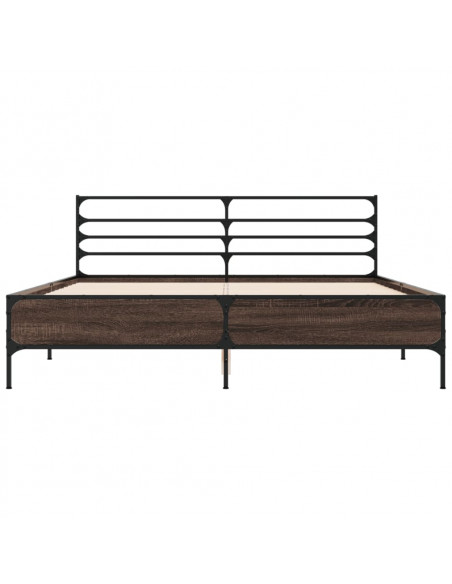 Giroletto Rovere Fumo 160x200 cm in Legno Multistrato Metallo
