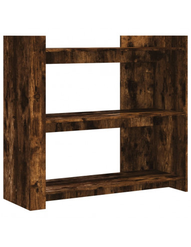 Tavolino Consolle Rovere Fumo 100x35x90 cm in Legno Multistrato