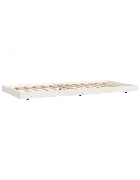 Giroletto Bianco 75x190 cm in Legno Massello di Pino