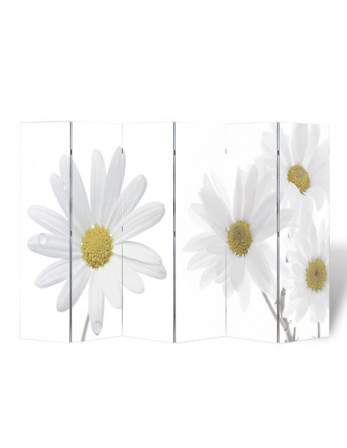 Paravento Pieghevole 217x170 cm con Stampa Fiore