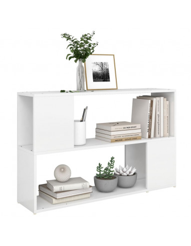 Libreria Bianca 100x24x63 cm in Legno Multistrato