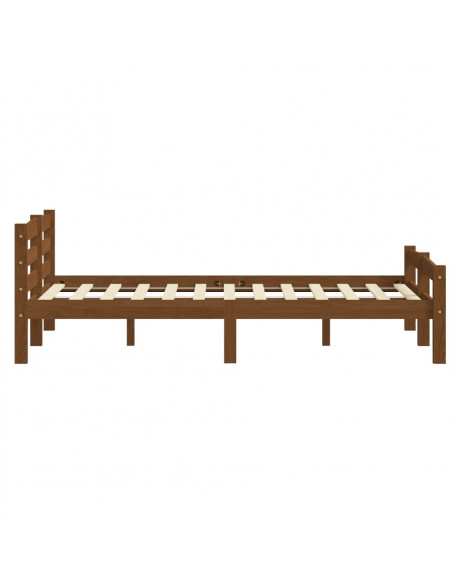 Giroletto Marrone Miele in Legno Massello di Pino 180x200 cm