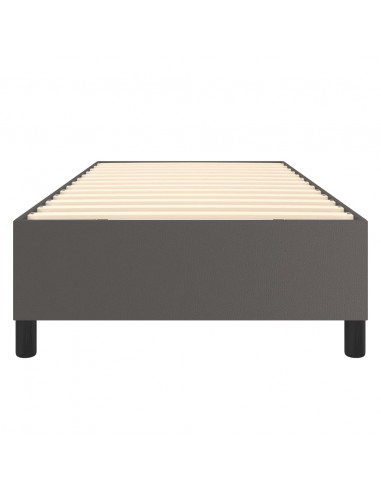 Struttura Letto a Rete a Molle Grigio 80x200 cm in Similpelle