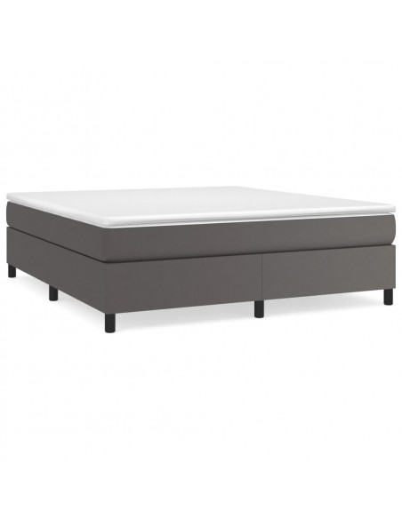 Giroletto a Molle Grigio 180x200 cm in Similpelle