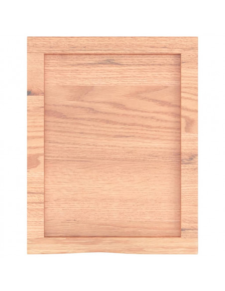 Piano Bagno Marrone 40x50x(2-4) cm Legno Massello Trattato