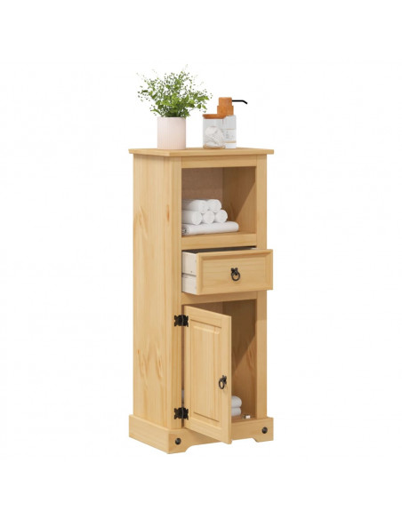 Mobile da Bagno Corona 45x33x110 cm in Legno Massello di Pino