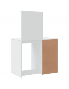 Toeletta con Luci LED Bianca 90x42x132,5 cm 2