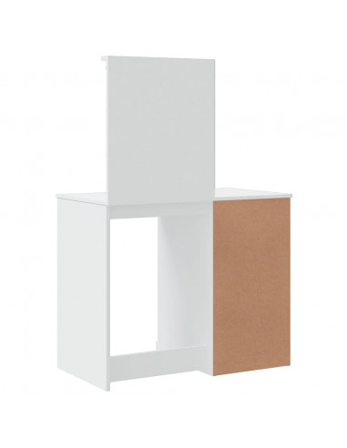 Toeletta con Luci LED Bianca 90x42x132,5 cm