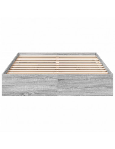 Giroletto Cassetti Grigio Sonoma 150x200 cm Legno Multistrato