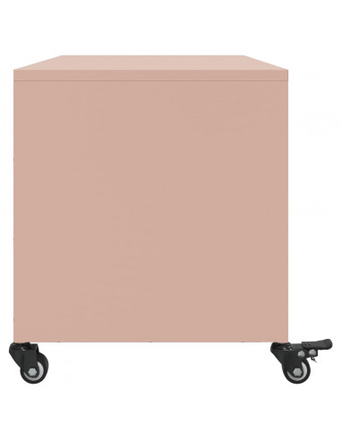 Mobile TV Rosa 68x39x43,5cm in Acciaio Laminato a Freddo