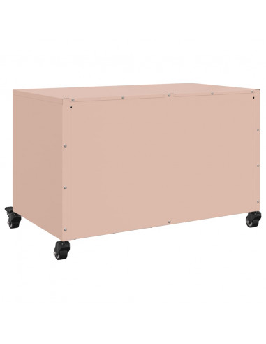 Mobile TV Rosa 68x39x43,5cm in Acciaio Laminato a Freddo