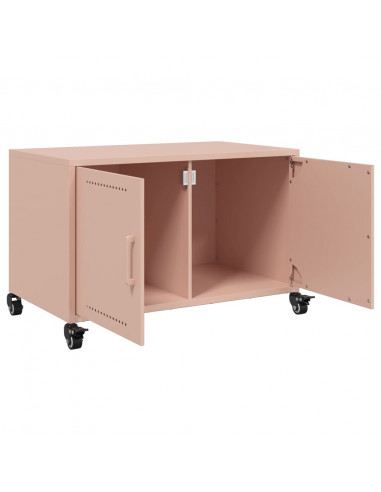 Mobile TV Rosa 68x39x43,5cm in Acciaio Laminato a Freddo