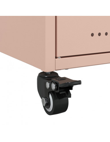 Mobile TV Rosa 68x39x43,5cm in Acciaio Laminato a Freddo