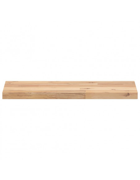 Ripiano a Parete 60x20x2 cm Legno Massello Acacia Non Trattato