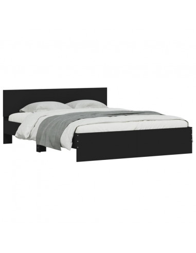 Giroletto con Testiera Nero 150x200 cm