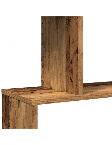 Libreria Divisorio 6Ripiani Legno Antico 70x24x193cm Truciolato