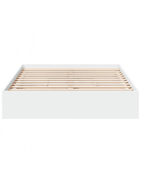 Giroletto con Cassetti Bianco 140x200 cm in Legno Multistrato
