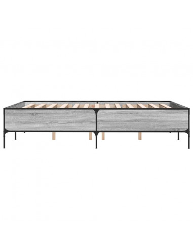 Giroletto Grigio Sonoma 150x200 cm in Legno Multistrato Metallo